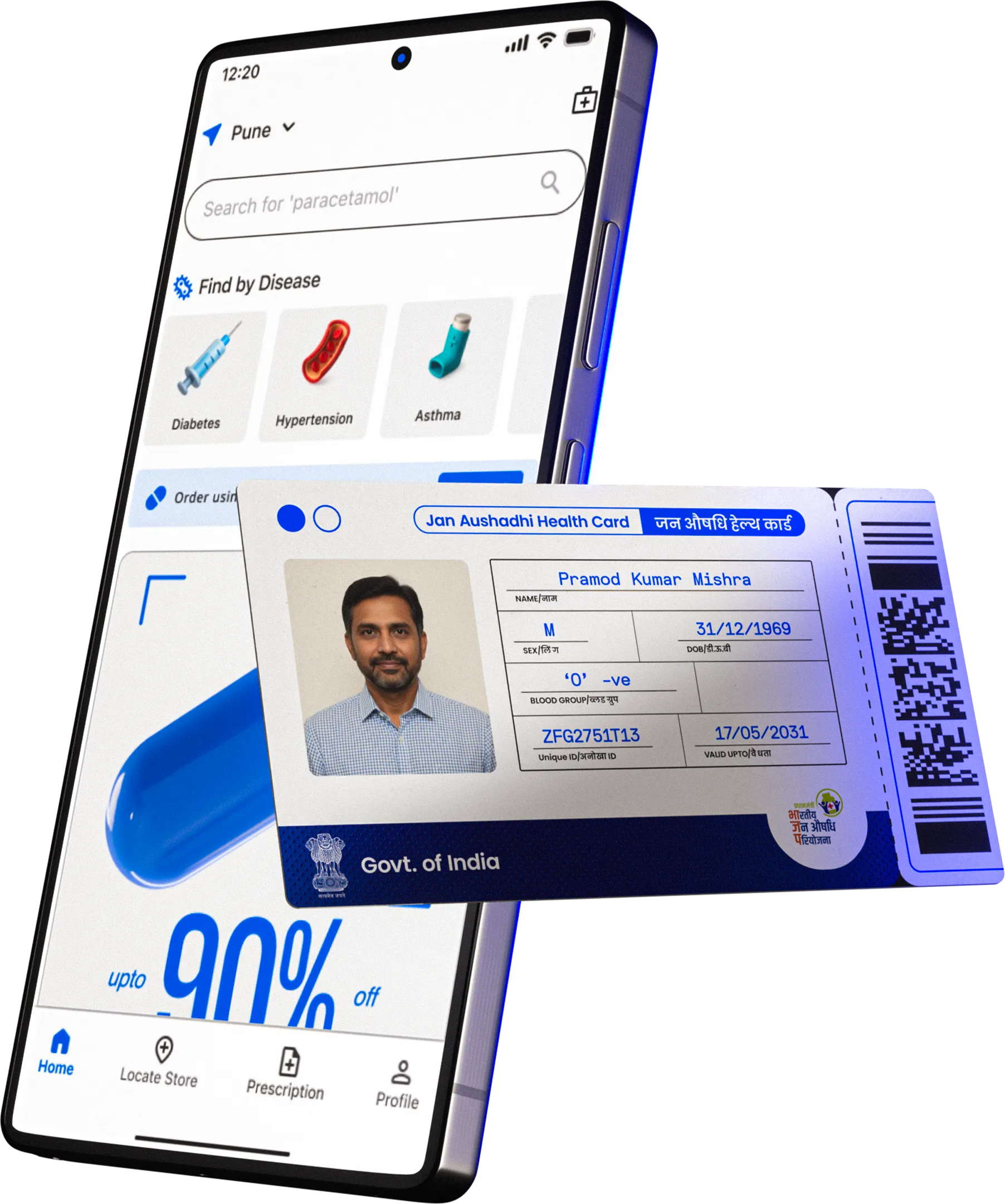 Jan Aushadhi Health Card and App